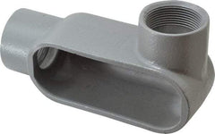 Hubbell Killark - Form 7, LR Body, 1-1/2" Trade, IMC, Rigid Iron Conduit Body - Oval, 7-1/4" OAL, 26 cc Capacity, Gray, Hazardous & Wet Locations - A1 Tooling