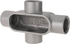 Hubbell Killark - Form 7, X Body, 1-1/4" Trade, IMC, Rigid Iron Conduit Body - Oval, 8 & 9-1/2" OAL, 20 cc Capacity, Gray, Hazardous & Wet Locations - A1 Tooling