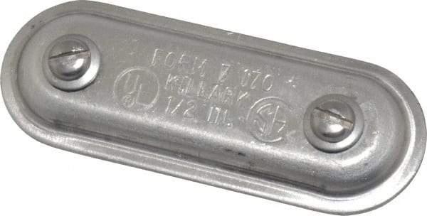 Hubbell Killark - 1/2" Trade, Aluminum Conduit Body Cover Plate - Use with Form 7 Conduit Bodies - A1 Tooling