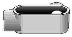 Hubbell Killark - Form Set Screw, LR Body, 1-1/2" Trade, EMT Aluminum Conduit Body - Oval, 6-7/8" OAL, Dry Locations - A1 Tooling