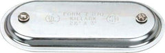 Hubbell Killark - 2-1/2" & 3" Trade, Steel Conduit Body Cover Plate - Use with Form 7 Conduit Bodies - A1 Tooling