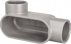 Hubbell Killark - Form 7, LL Body, 2" Trade, IMC, Rigid Iron Conduit Body - Oval, 8-1/4" OAL, 48 cc Capacity, Gray, Hazardous & Wet Locations - A1 Tooling