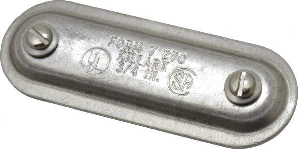 Hubbell Killark - 3/4" Trade, Aluminum Conduit Body Cover Plate - Use with Form 7 Conduit Bodies - A1 Tooling