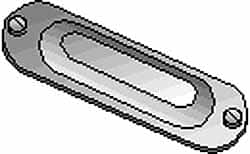 Hubbell Killark - 3-1/2" & 4" Trade, Aluminum Conduit Body Cover Plate - Use with Form 35 Conduit Bodies, Form 85 Conduit Bodies - A1 Tooling