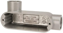 Hubbell Killark - Form 85, LL Body, 3/4" Trade, IMC, Rigid Aluminum Conduit Body - Oval, 5-3/8" OAL, 7 cc Capacity, Hazardous & Wet Locations - A1 Tooling