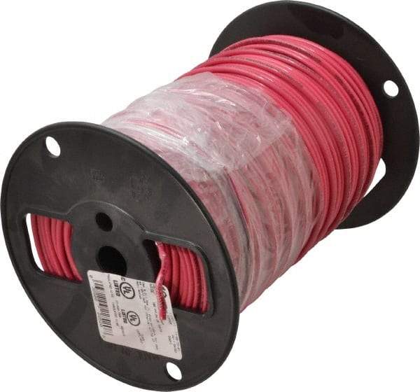 Southwire - THHN/THWN, 10 AWG, 30 Amp, 500' Long, Solid Core, 1 Strand Building Wire - Red, Thermoplastic Insulation - A1 Tooling