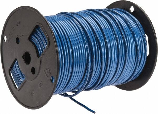 Southwire - THHN/THWN, 10 AWG, 30 Amp, 500' Long, Solid Core, 1 Strand Building Wire - Blue, Thermoplastic Insulation - A1 Tooling