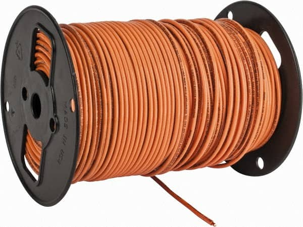 Southwire - THHN/THWN, 10 AWG, 30 Amp, 500' Long, Solid Core, 1 Strand Building Wire - Orange, Thermoplastic Insulation - A1 Tooling