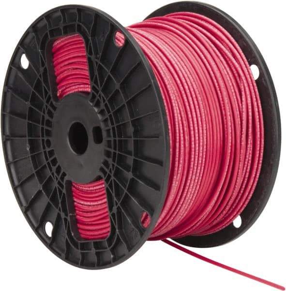 Southwire - THHN/THWN, 14 AWG, 15 Amp, 500' Long, Stranded Core, 19 Strand Building Wire - Red, Thermoplastic Insulation - A1 Tooling