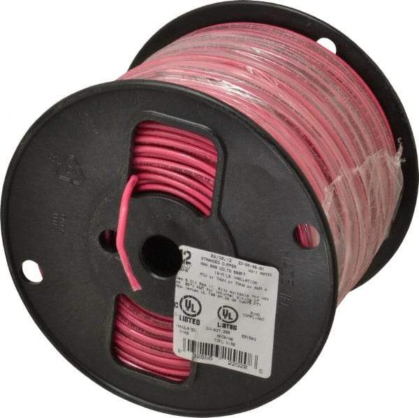 Southwire - THHN/THWN, 12 AWG, 20 Amp, 500' Long, Stranded Core, 19 Strand Building Wire - Red, Thermoplastic Insulation - A1 Tooling