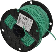 Southwire - THHN/THWN, 12 AWG, 20 Amp, 500' Long, Stranded Core, 19 Strand Building Wire - Green, Thermoplastic Insulation - A1 Tooling