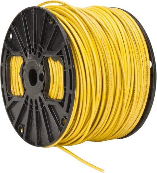 Southwire - THHN/THWN, 12 AWG, 20 Amp, 500' Long, Stranded Core, 19 Strand Building Wire - Yellow, Thermoplastic Insulation - A1 Tooling