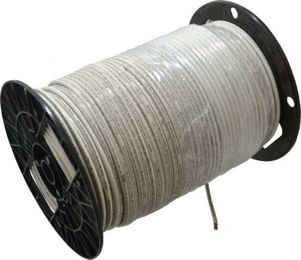 Southwire - THHN/THWN, 10 AWG, 30 Amp, 500' Long, Stranded Core, 19 Strand Building Wire - White, Thermoplastic Insulation - A1 Tooling