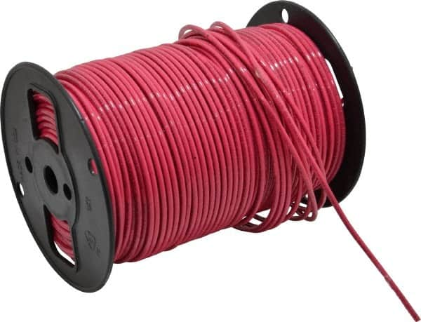 Southwire - THHN/THWN, 10 AWG, 30 Amp, 500' Long, Stranded Core, 19 Strand Building Wire - Red, Thermoplastic Insulation - A1 Tooling