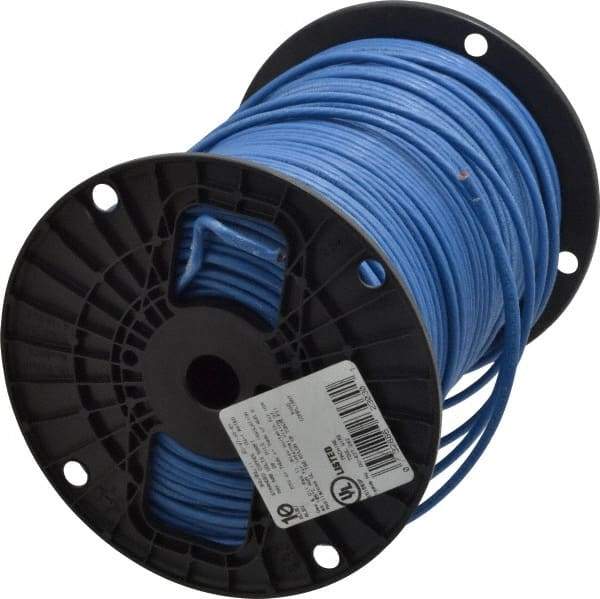 Southwire - THHN/THWN, 10 AWG, 30 Amp, 500' Long, Stranded Core, 19 Strand Building Wire - Blue, Thermoplastic Insulation - A1 Tooling