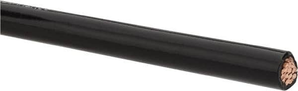 Southwire - THHN/THWN, 2 AWG, 95 Amp, 500' Long, Stranded Core, 19 Strand Building Wire - Black, Thermoplastic Insulation - A1 Tooling