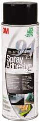 3M - 24 oz Aerosol Clear Spray Adhesive - High Tack, 210°F Heat Resistance, 37 Sq Ft Coverage, High Strength Bond, 60 min Max Bonding Time, Flammable, Series 94 - A1 Tooling