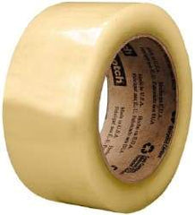 3M - 2" x 1,000 Yd Clear Rubber Adhesive Sealing Tape - Polypropylene Film Backing, 2.6 mil Thick, 60 Lb Tensile Strength, Series 3073 - A1 Tooling