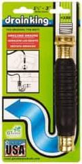 Made in USA - For 1-1/2 to 3 Inch Pipe, 6-3/8 Inch Cable Length, Handheld, Manual and Hand Drain Cleaner - Rubber Drum - A1 Tooling