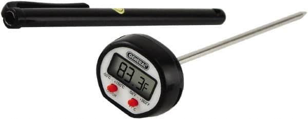 General - -40 to 302°F Digital Thermometer - Digital Display, Battery Power - A1 Tooling