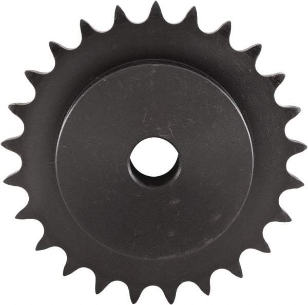 U.S. Tsubaki - 10 Teeth, 1" Chain Pitch, Chain Size 80, Plain Bore Sprocket - 1" Bore Diam, 3.236" Pitch Diam, 3.68" Outside Diam - A1 Tooling