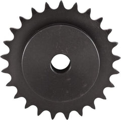 U.S. Tsubaki - 10 Teeth, 1" Chain Pitch, Chain Size 80, Plain Bore Sprocket - 1" Bore Diam, 3.236" Pitch Diam, 3.68" Outside Diam - A1 Tooling