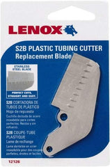 Lenox - Cutter Replacement Blade - Use with Lenox: 12122S2, Cuts PVC, CPVC, Pex, Polyethylene and Rubber Hose - A1 Tooling