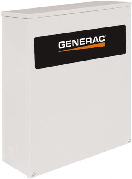 Generac Power - 3 Phase, 277/480 Input Volt, 400 Amp, Automatic Transfer Switch - 3R NEMA Rated, Steel, 30.1 Inch Wide x 13.1 Inch Deep x 48.1 Inch High, Automatic Exerciser, Electrically Operated, IEC 60947-6-1 - A1 Tooling