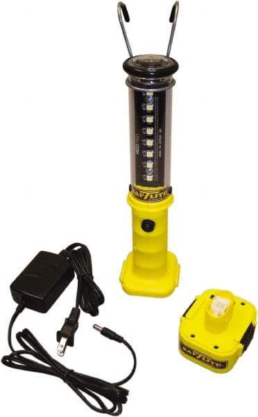 Made in USA - 100 VAC & 240 VAC, (8) 1/2, (1) 1 Watt, Cordless, LED Portable Handheld Work Light - 1 Head, Polycarbonate - A1 Tooling