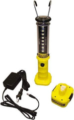 Made in USA - 100 VAC & 240 VAC, (8) 1/2, (1) 1 Watt, Cordless, LED Portable Handheld Work Light - 1 Head, Polycarbonate - A1 Tooling