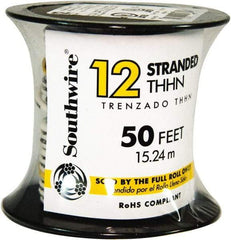 Southwire - THHN/THWN, 12 AWG, 20 Amp, 50' Long, Stranded Core, 19 Strand Building Wire - White, Thermoplastic Insulation - A1 Tooling