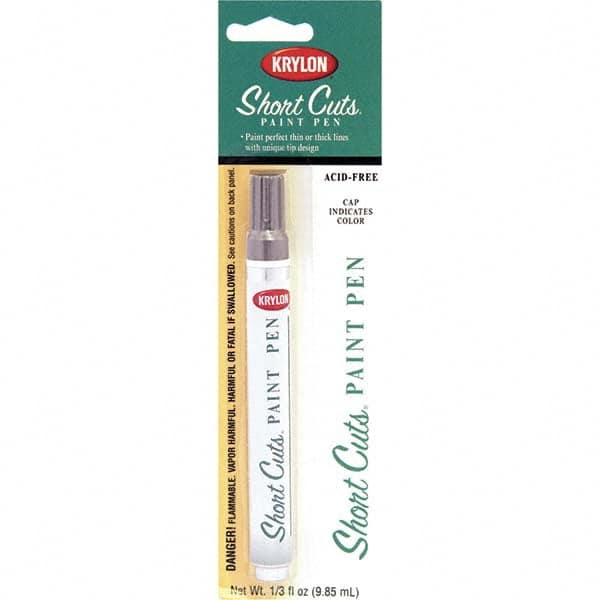 Krylon - 0.33 oz Chrome Metallic Finish Paint Pen - Pen, Direct to Metal, 742 gL VOC Compliance - A1 Tooling