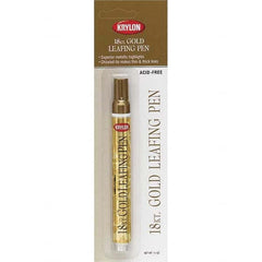 Krylon - 0.33 oz Gold Metallic Finish Paint Pen - Leafing, Direct to Metal, 875 gL VOC Compliance - A1 Tooling