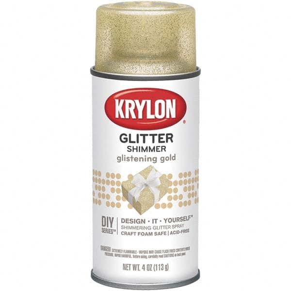 Krylon - Glistening Gold, Glitter, Craft Paint Spray Paint - 4 oz Container - A1 Tooling