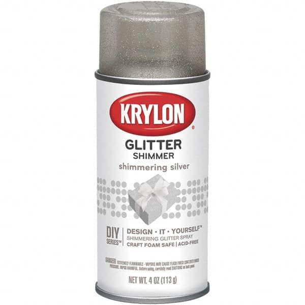 Krylon - Shimmering Silver, Glitter, Craft Paint Spray Paint - 4 oz Container - A1 Tooling