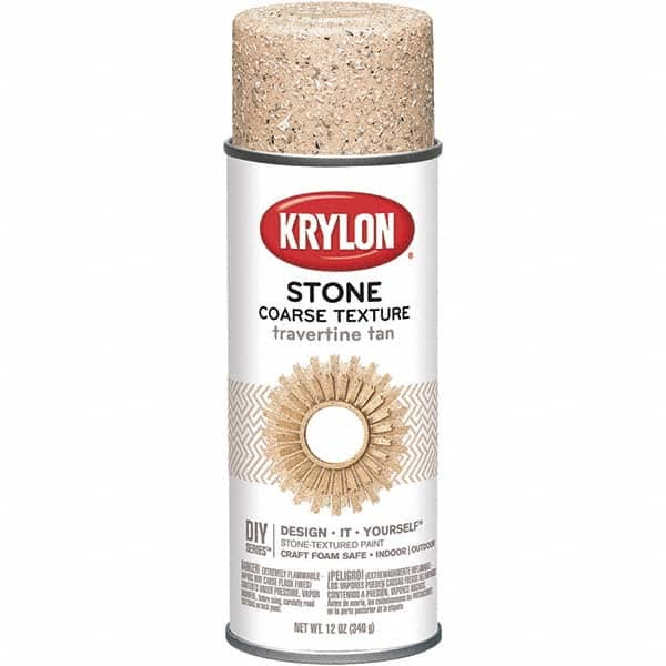 Krylon - Travertine Tan, Textured, Craft Paint Spray Paint - 12 oz Container - A1 Tooling