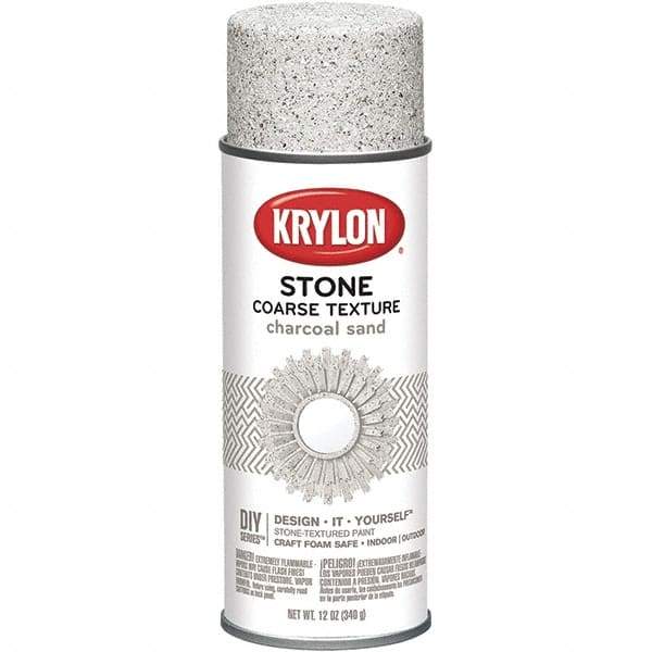 Krylon - Charcoal Sand, Textured, Craft Paint Spray Paint - 12 oz Container - A1 Tooling