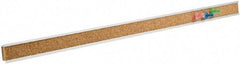 Quartet - 18" Wide x 1" High Cork Bulletin Bar - Brown - A1 Tooling