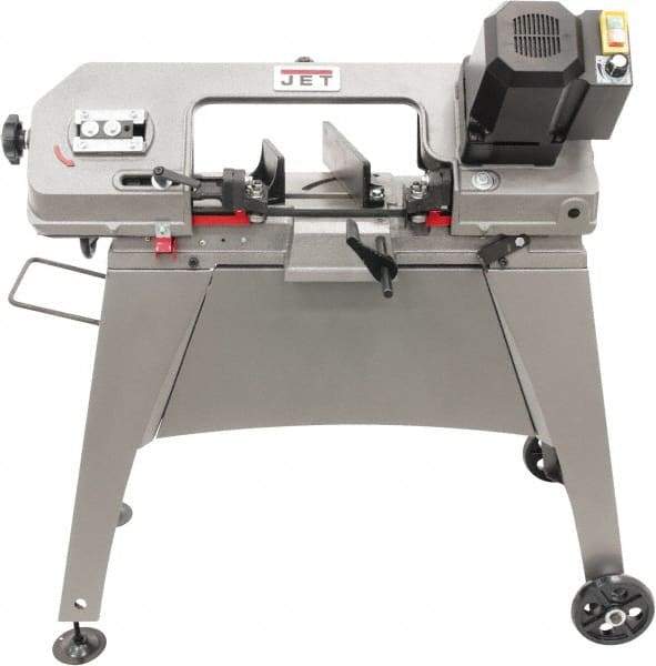 Jet - 5 x 6" Semi-Automatic Combo Horizontal & Vertical Bandsaw - 1 Phase, 90° Vise Angle of Rotation, 1/2 hp, 115 Volts, Geared Head Drive - A1 Tooling