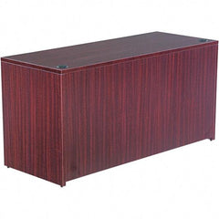 ALERA - 59.13" Long x 29.63" High x 23.63" Deep, Credenza - Mahogany (Color), Woodgrain Laminate - A1 Tooling