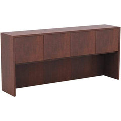 ALERA - 70.63" Long x 35-1/2" High x 15" Deep, Kneespace Credenza - Medium Cherry, Woodgrain Laminate - A1 Tooling