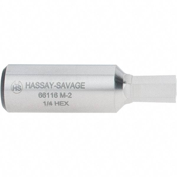 Hassay-Savage - 1/4" Hexagon Rotary Broach - 3/8" Depth of Cut, 1/2" Shank - A1 Tooling