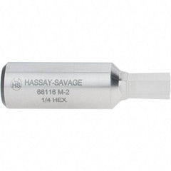 Hassay-Savage - 1/4" Hexagon Rotary Broach - 3/8" Depth of Cut, 1/2" Shank - A1 Tooling