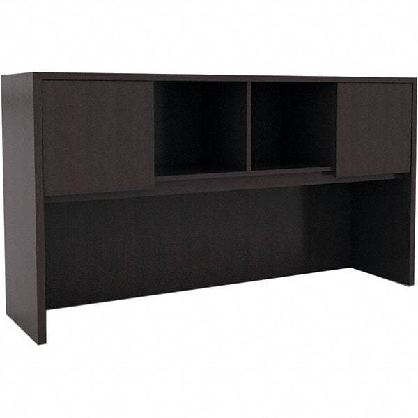 ALERA - 58.88" Long x 35-1/2" High x 15" Deep, Kneespace Credenza - Espresso (Color), Woodgrain Laminate - A1 Tooling