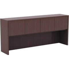 ALERA - 70.63" Long x 35-1/2" High x 15" Deep, Kneespace Credenza - Mahogany (Color), Woodgrain Laminate - A1 Tooling