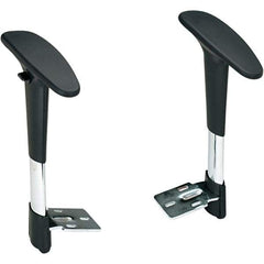 Safco - Black/Chrome Adjustable Arms - For Safco Metro Chairs Collection, Safco Metro Extended Height Chairs - A1 Tooling