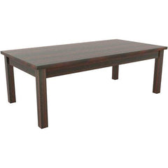 ALERA - 20" Long x 47-1/4" Wide x 16.38" High Stationary Reception Table - 1" Thick, Mahogany (Color), Wood Grain Laminate - A1 Tooling