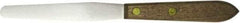 Albion Engineering - 7/16" Wide Spring Blade Stainless Steel Spatula - Flexible, Straight Hardwood Handle, 4" OAL - A1 Tooling