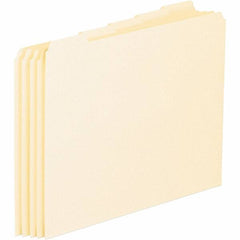 Pendaflex - 8-1/2 x 11" 100 Tabs, Unpunched, Blank Top Tab File Guides - Manila - A1 Tooling