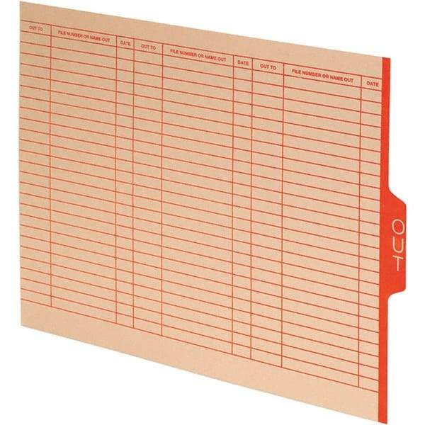 Pendaflex - 8-1/2 x 11" 100 Tabs, Unpunched, Preprinted Divider - Red Tabs, Manila Folder - A1 Tooling